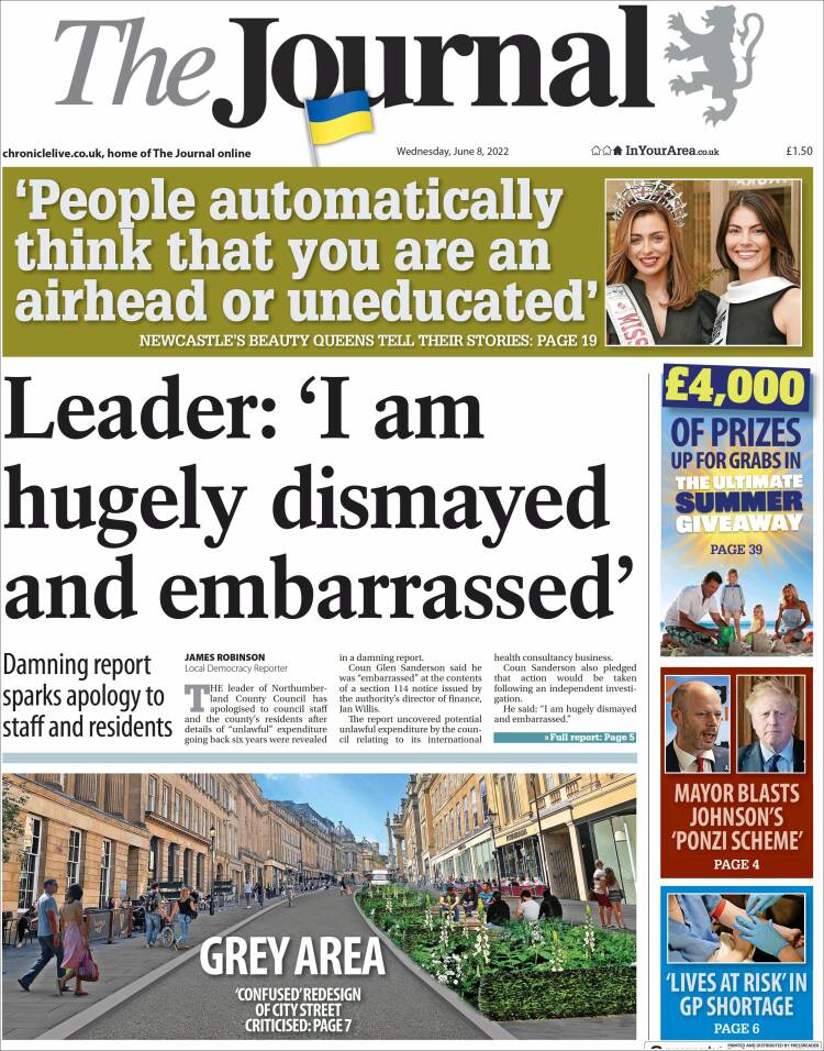 Portada de The Journal (Reino Unido)