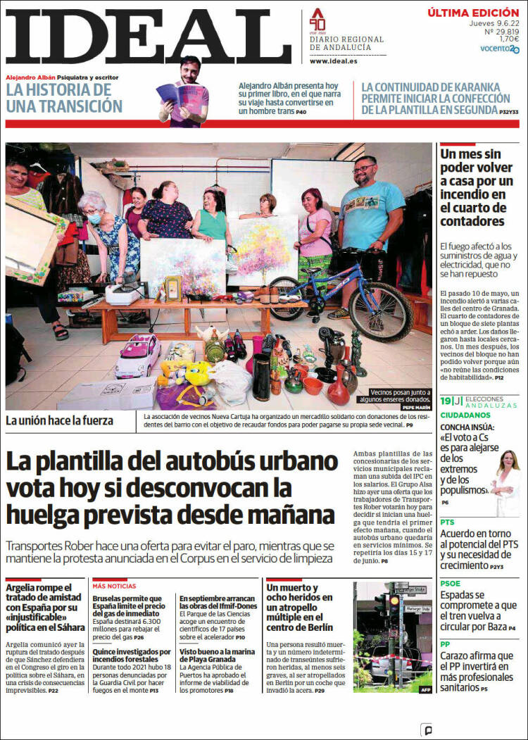 Portada de Ideal (Espagne)