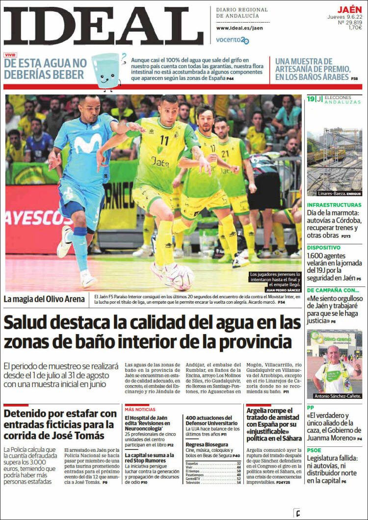 Portada de El Ideal de Jaén (Espagne)