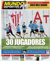 Portada de Mundo Deportivo Bizkaia (Espagne)
