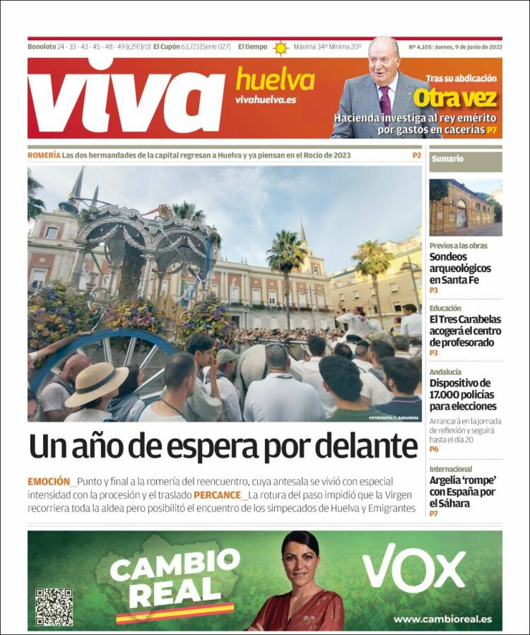 Portada de Viva Huelva (Espagne)