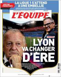 Portada de L'Equipe (France)