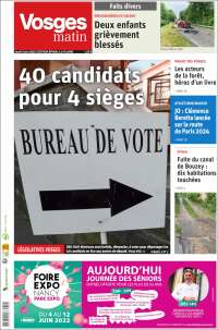 Portada de Vosges Matin (France)