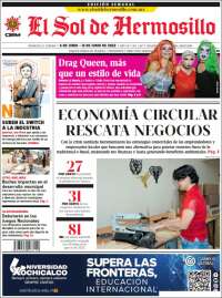 Portada de El Sol de Hermosillo (Mexique)