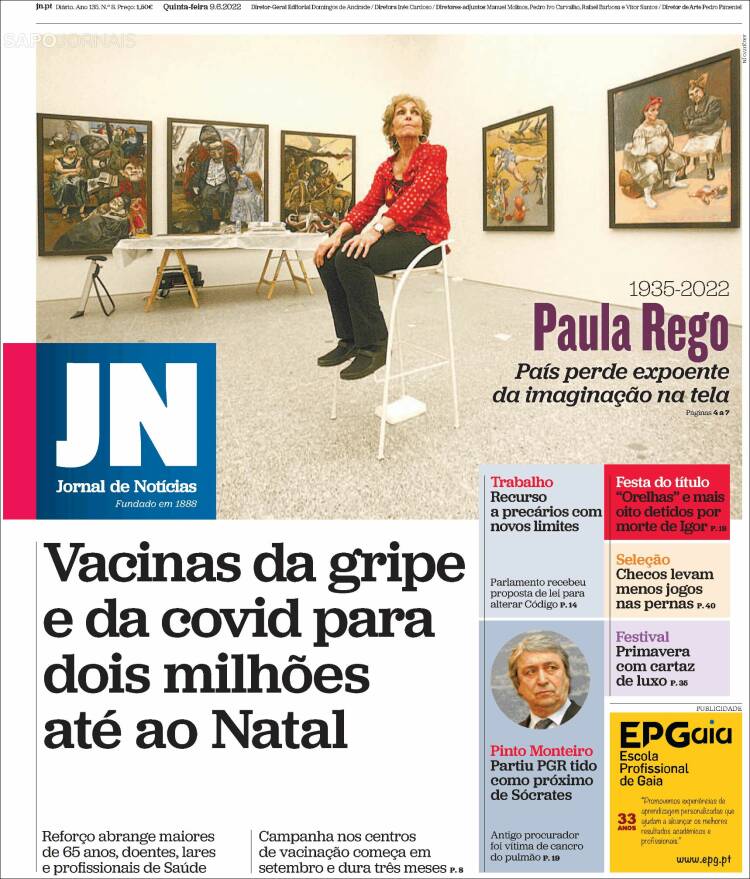 Portada de Jornal de Notícias (Portugal)