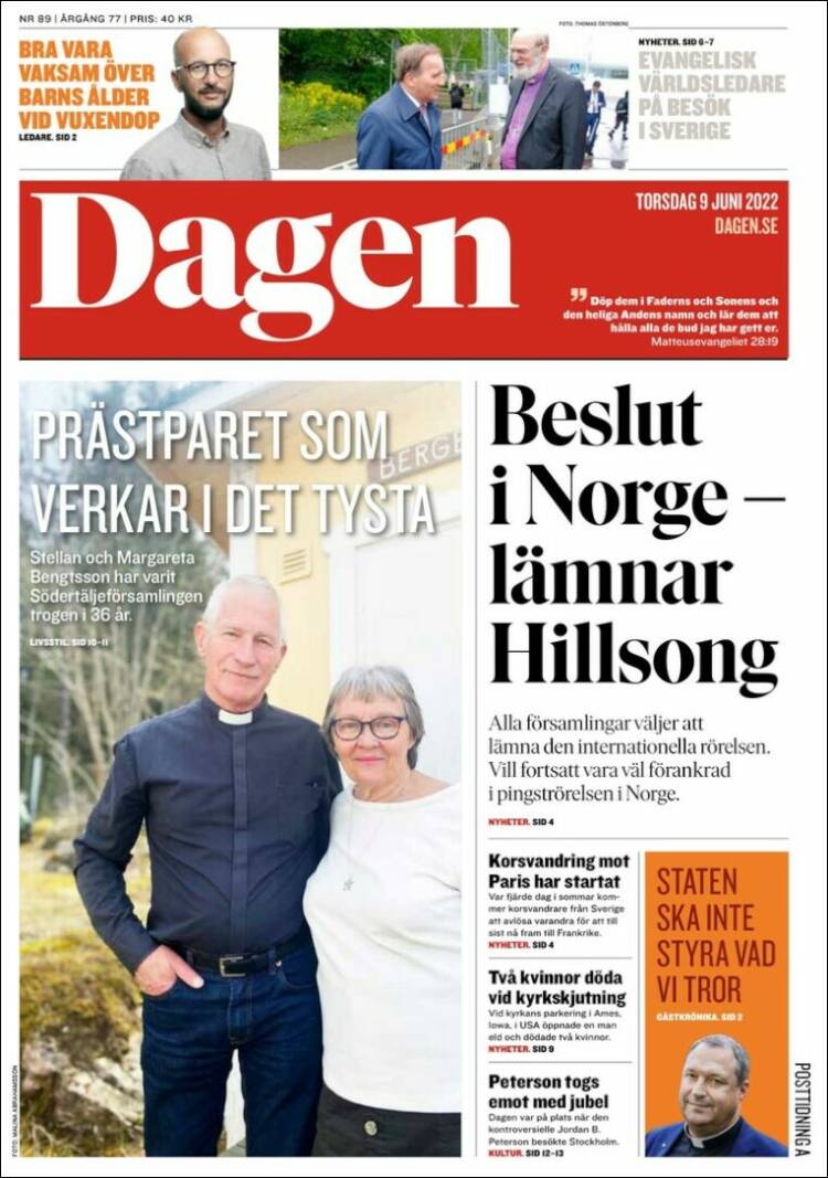 Portada de Dagen (Sweden)