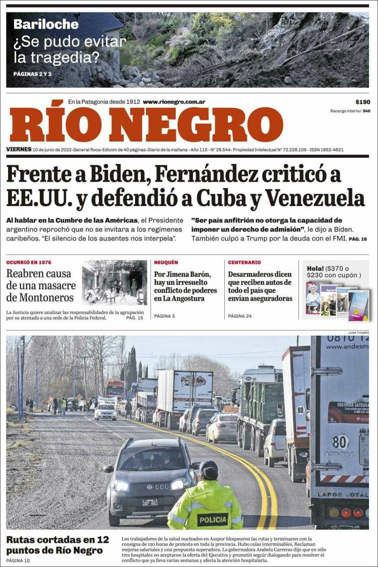 Portada de Rio Negro (Argentina)