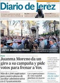 Portada de Diario de Jerez (España)