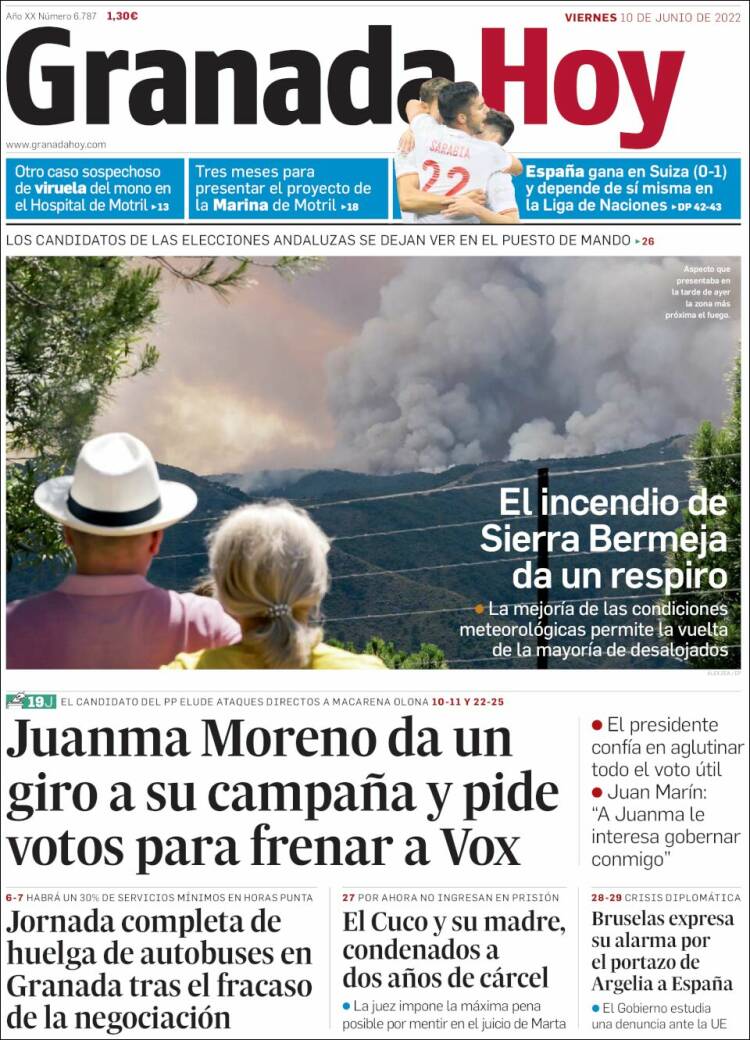 Portada de Granada Hoy (España)
