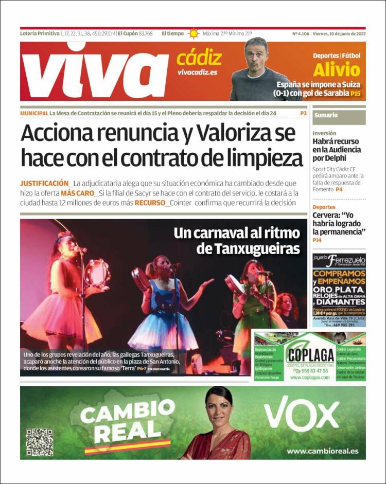 Portada de Información - Cadiz (España)