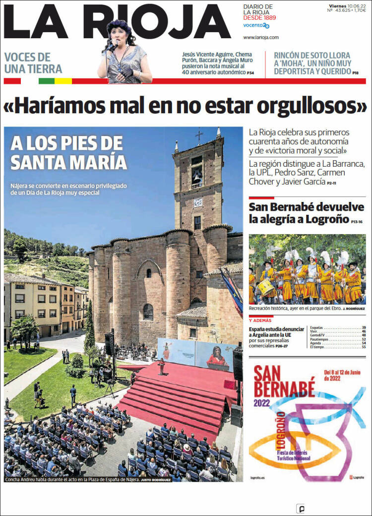 Portada de La Rioja (España)