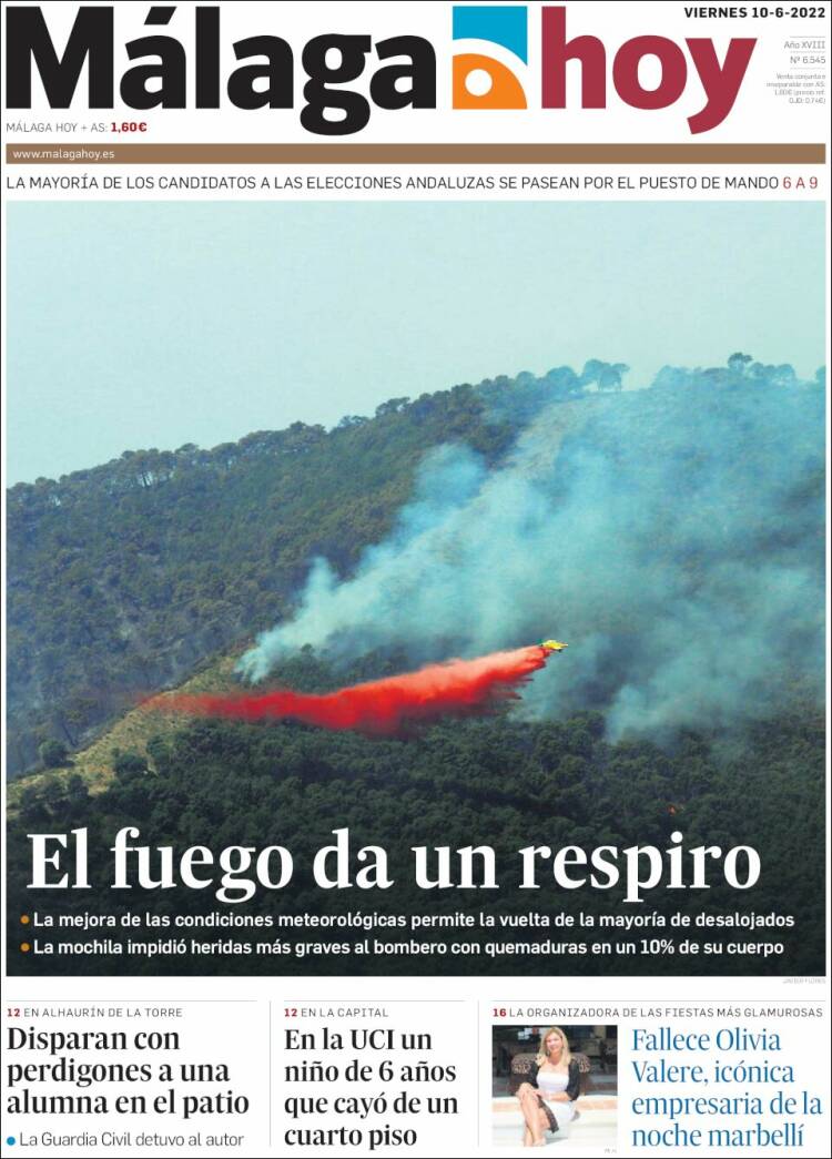 Portada de Málaga Hoy (España)