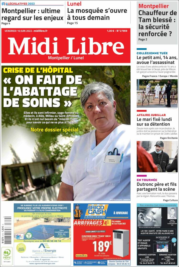 Portada de Midi Libre (France)