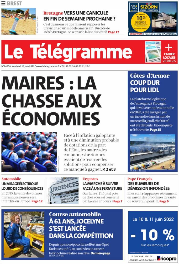 Portada de Télégramme (France)