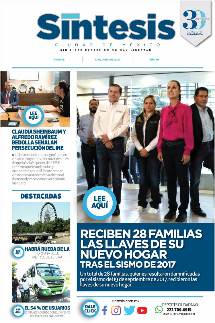 Portada de Síntesis Nacional (M&eacute;xico)