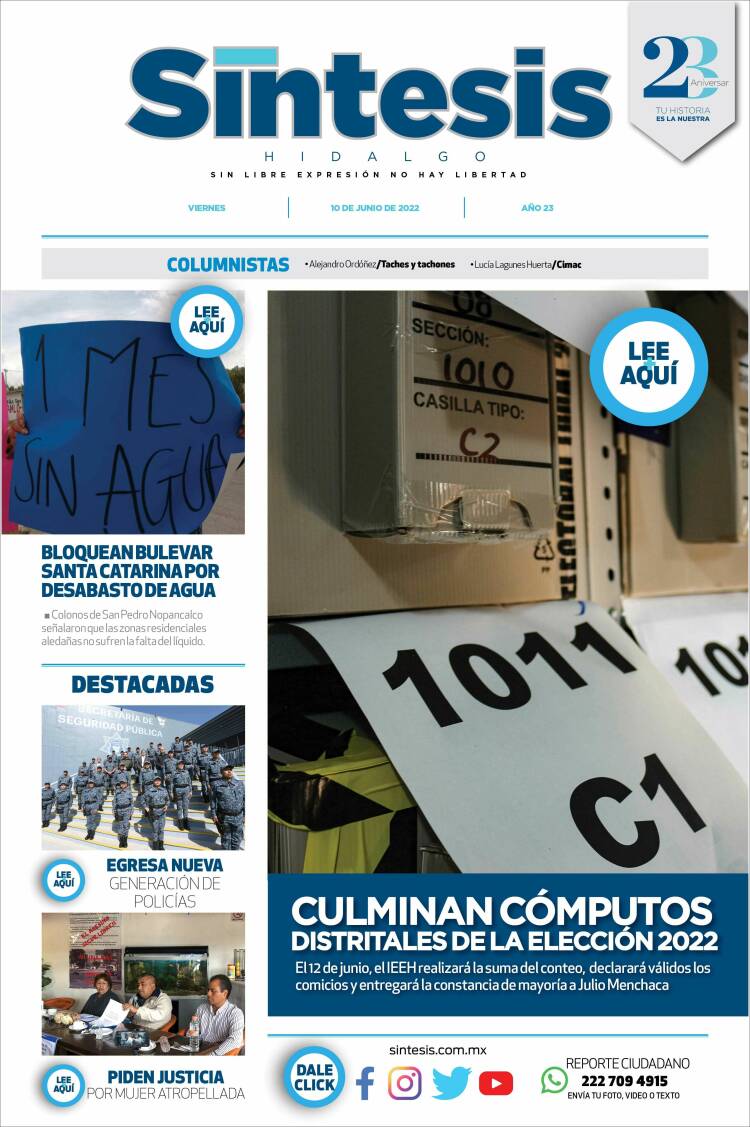 Portada de Sistesis - Hidalgo (M&eacute;xico)