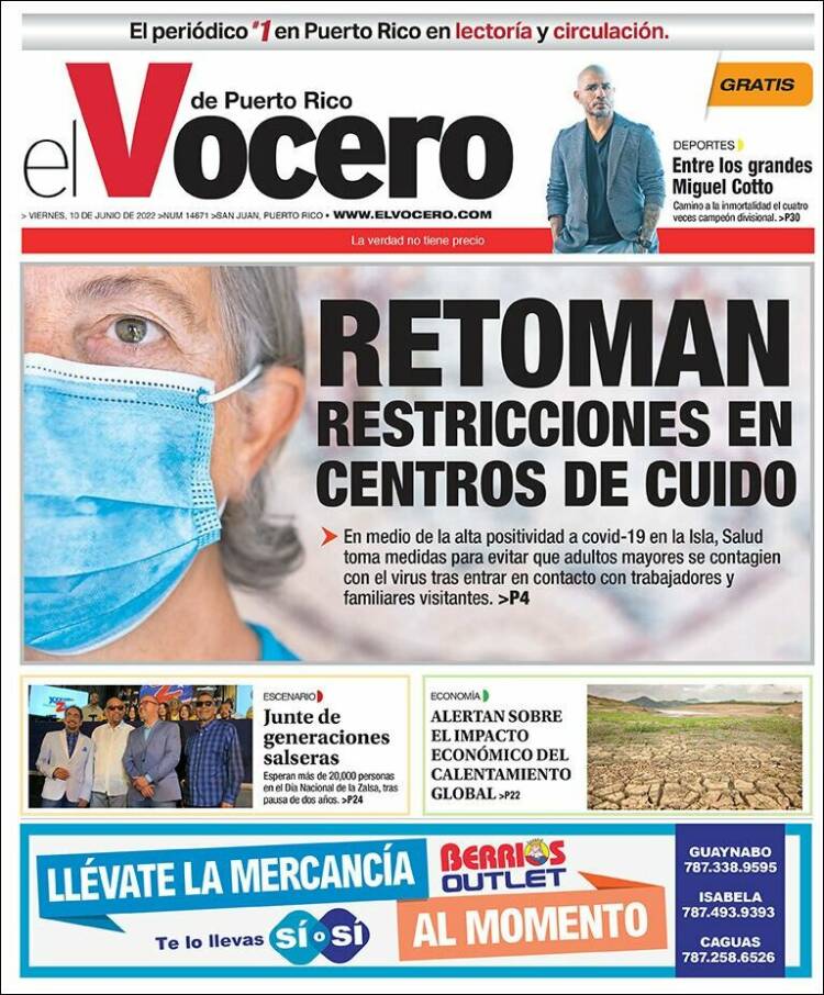 Portada de Vocero (Puerto Rico)