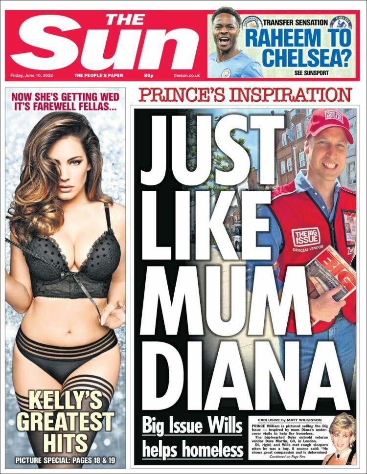 Portada de The Sun (Reino Unido)