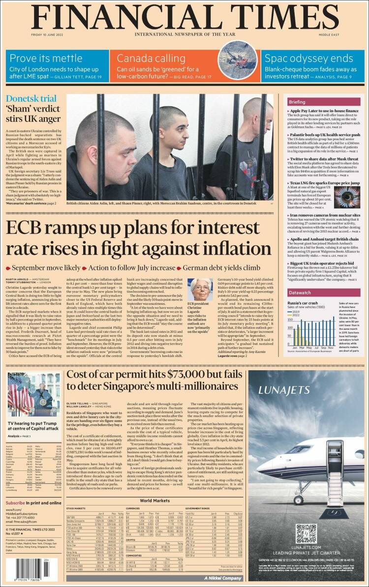 Portada de Financial Times - USA (USA)
