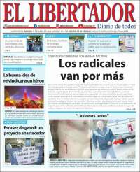 Portada de Diario El Libertador (Argentina)