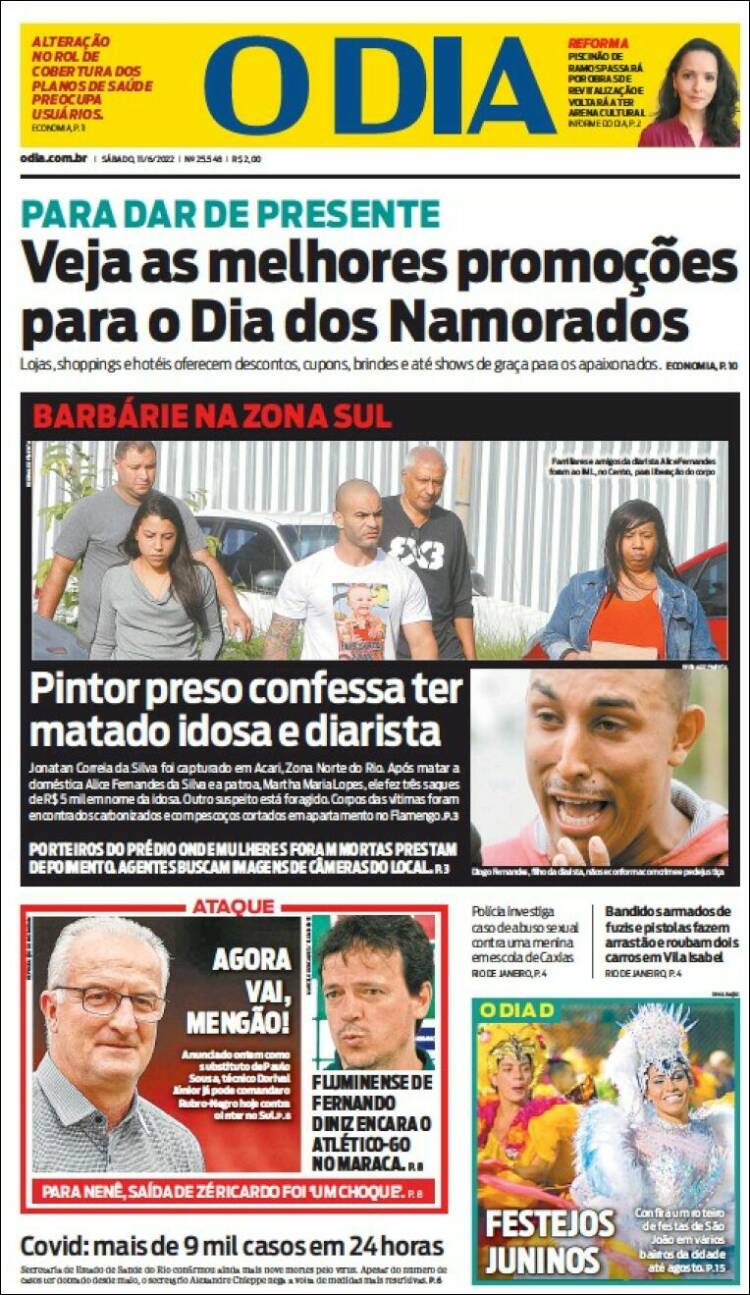 Portada de O Dia (Brasil)