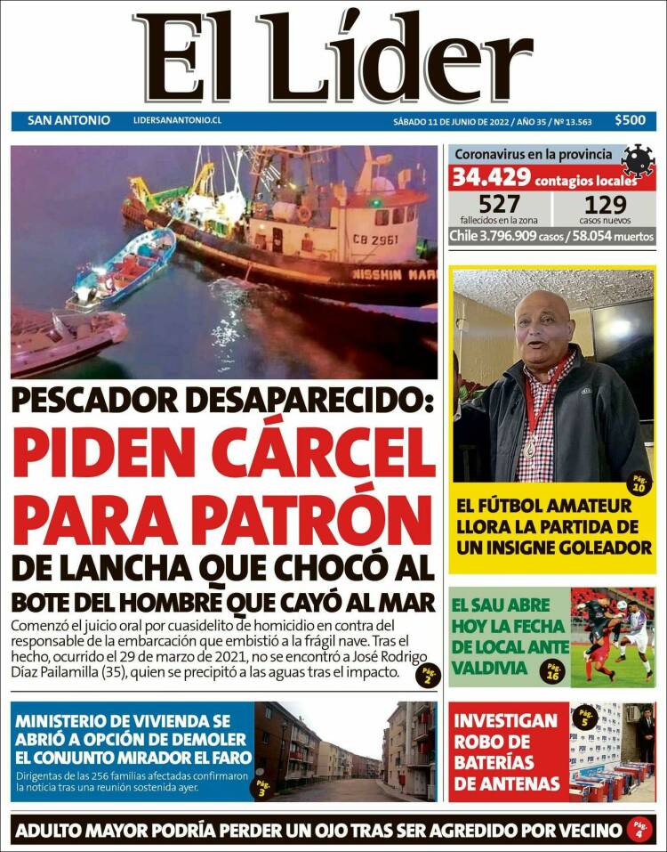 Portada de Lider de San Antonio (Chile)