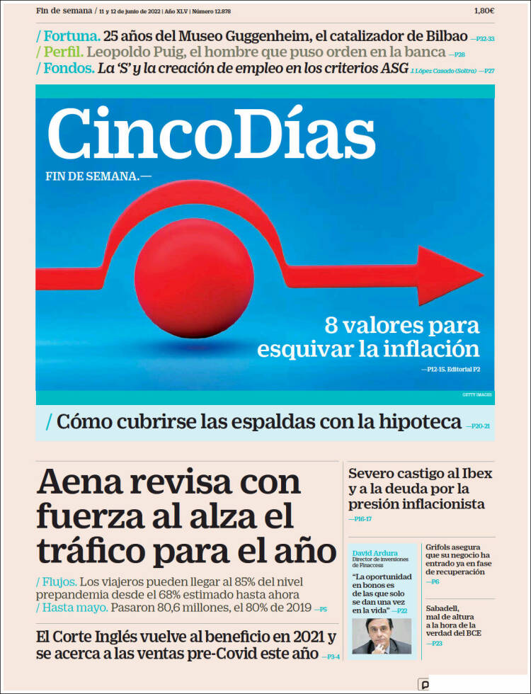 Portada de Cinco Días (Espa&ntilde;a)