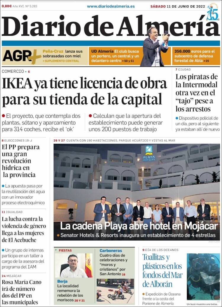 Portada de Diario de Almería (Espa&ntilde;a)