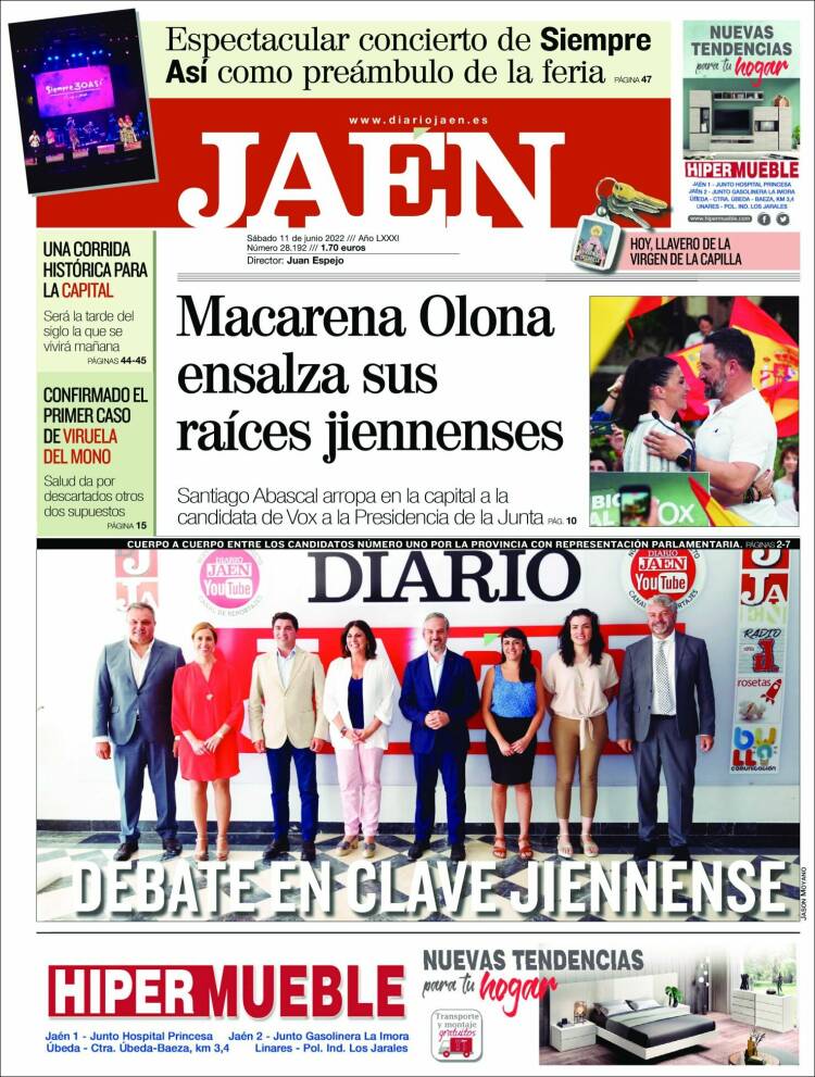 Portada de Diario Jaén (Espa&ntilde;a)