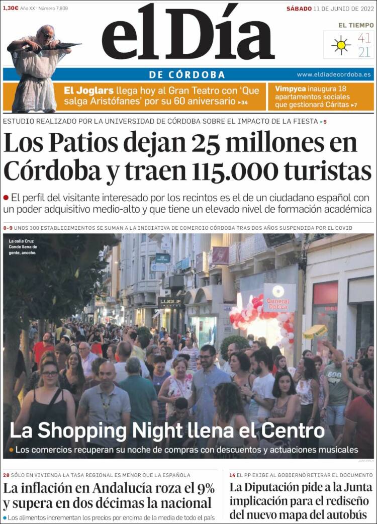 Portada de El Día de Córdoba (Espa&ntilde;a)