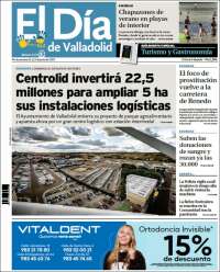 Portada de El Día de Valladolid (Espa&ntilde;a)