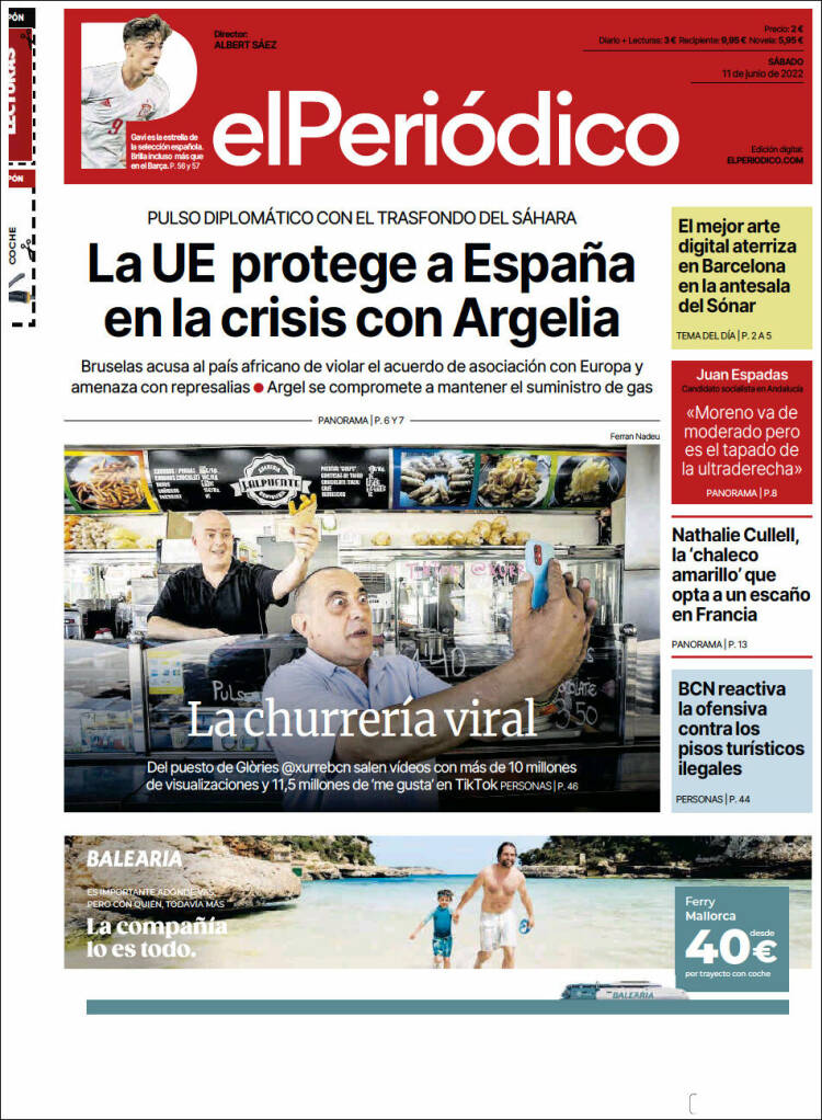 Portada de El Periódico (Espa&ntilde;a)