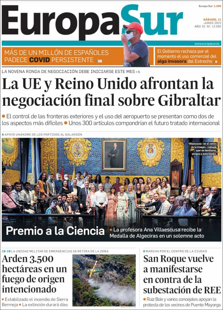 Portada de Europa Sur (Espa&ntilde;a)
