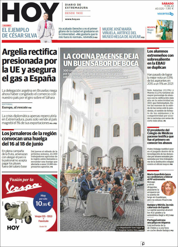 Portada de Hoy - Caceres (Espa&ntilde;a)
