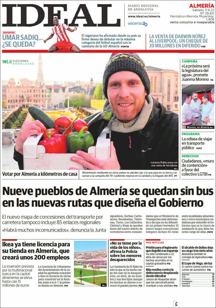 Portada de Ideal Almeria (Espa&ntilde;a)