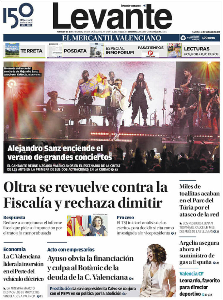 Portada de Levante (Espa&ntilde;a)