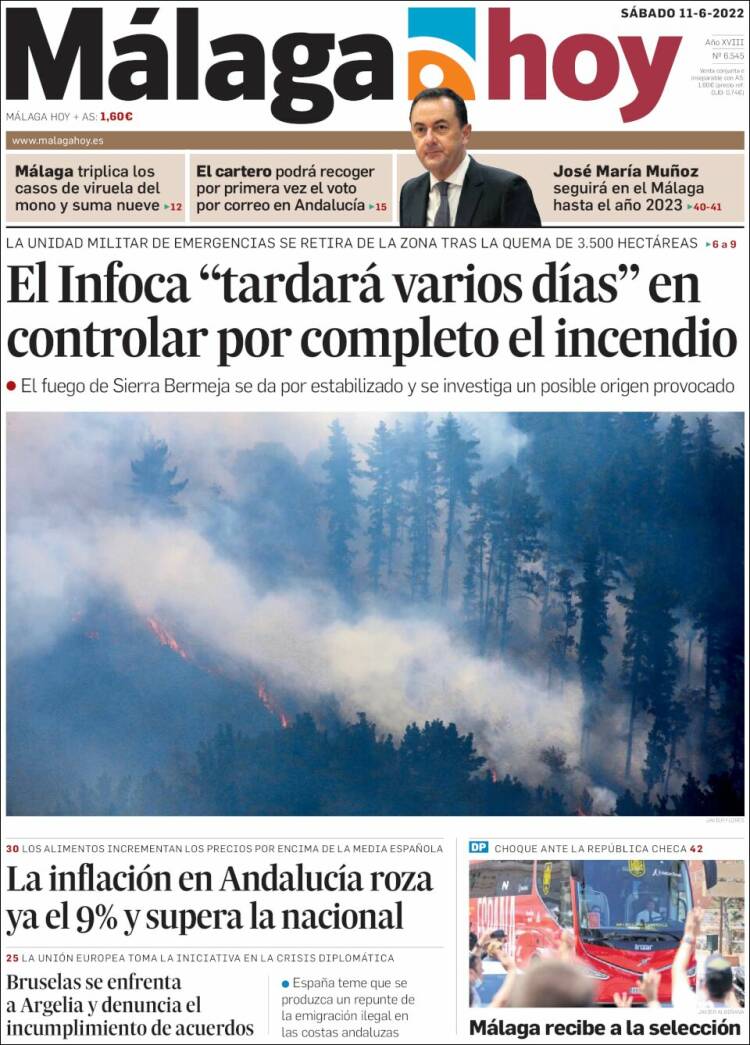 Portada de Málaga Hoy (Espa&ntilde;a)