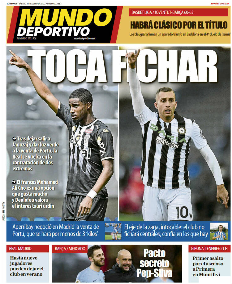 Portada de Mundo Deportivo Gipuzkoa (Espa&ntilde;a)
