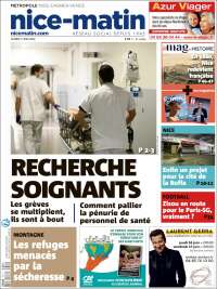 Portada de Nice-Matin (Francia)