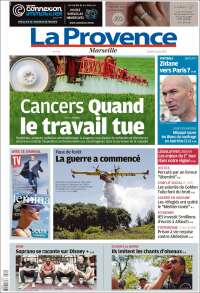 Portada de La Provence (Francia)