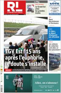 Portada de Le Republicain Lorrain (Francia)
