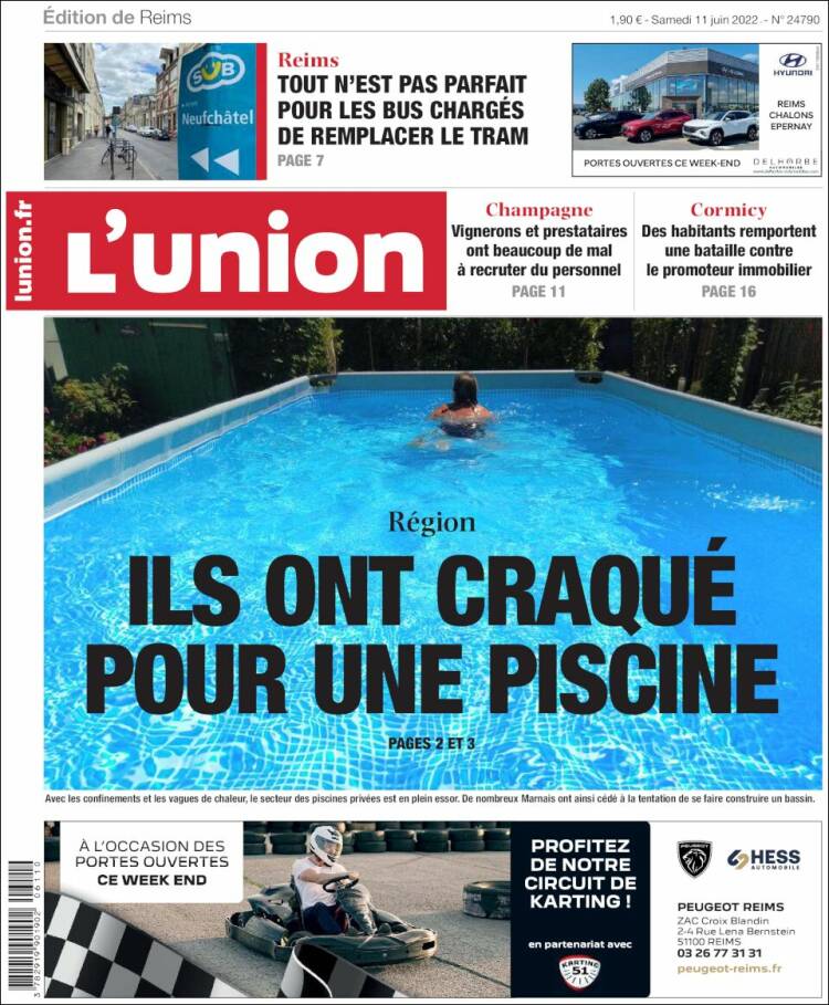 Portada de L'Union (Francia)