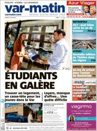 Portada de Var-Matin (Francia)