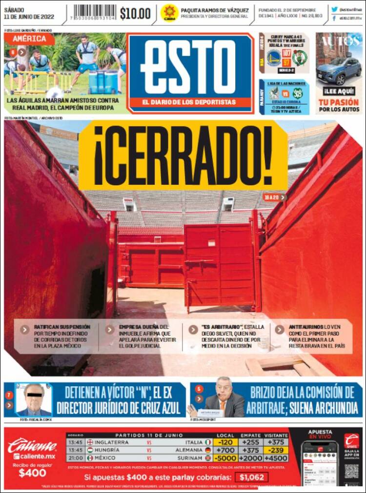 Portada de Esto (M&eacute;xico)