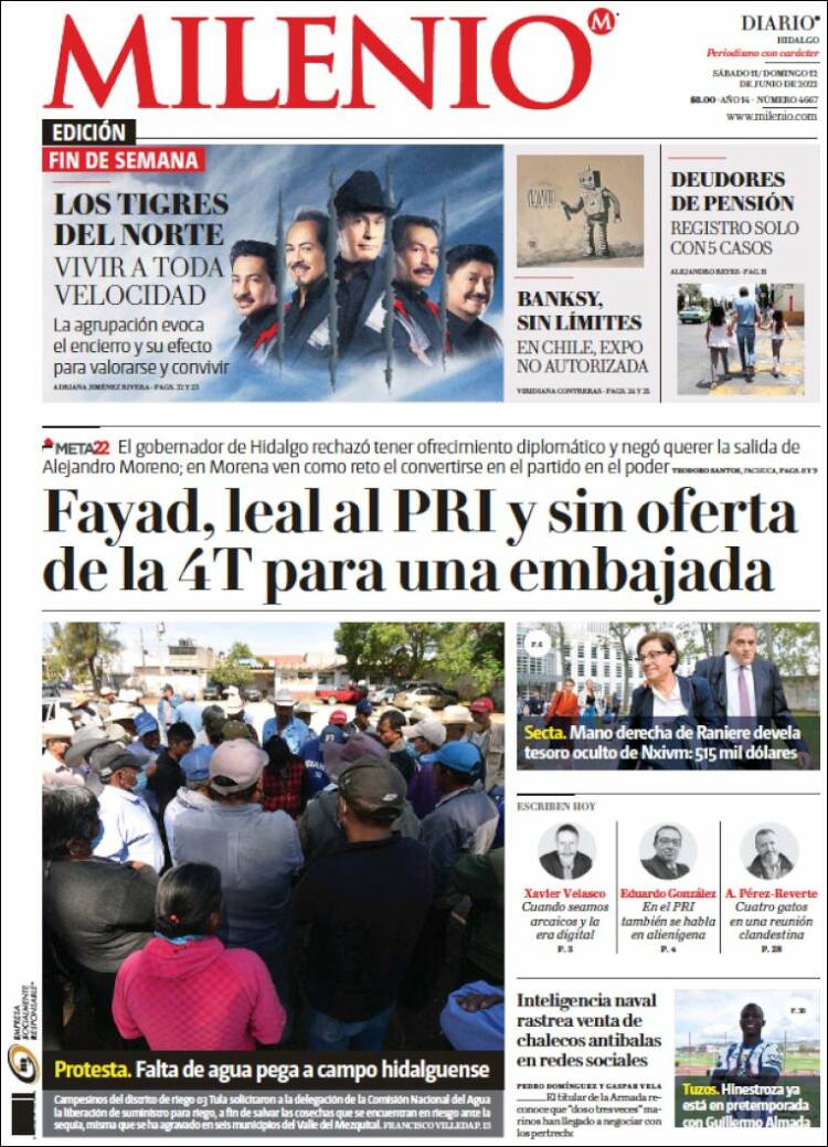 Portada de Milenio de Hidalgo (M&eacute;xico)