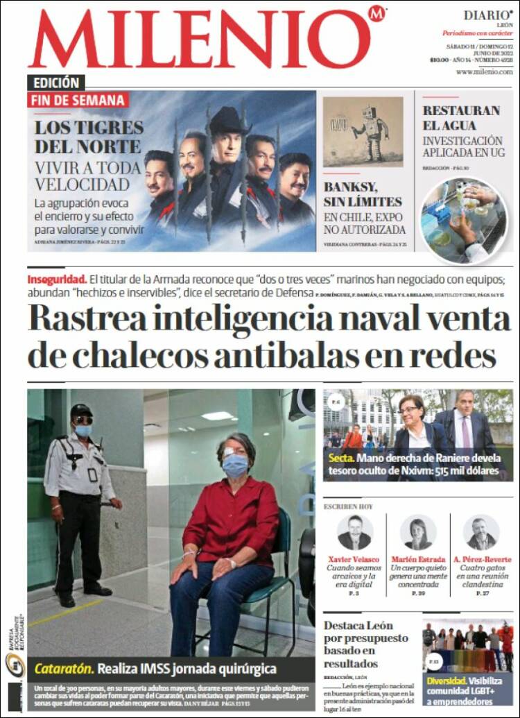Portada de Milenio de León (M&eacute;xico)