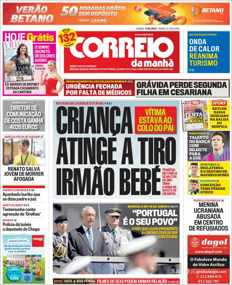Portada de Correio da Manhã (Portugal)