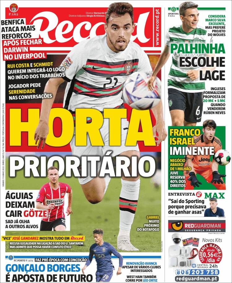 Portada de Record (Portugal)