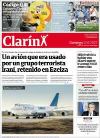Portada de Clarín (Argentina)