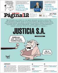 Portada de Página/12 (Argentina)